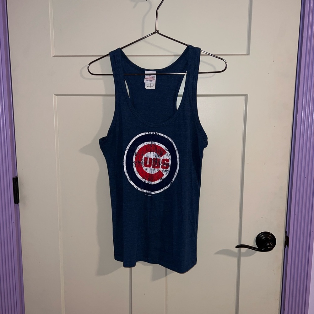 Chicago Cubs Navy Tank Top